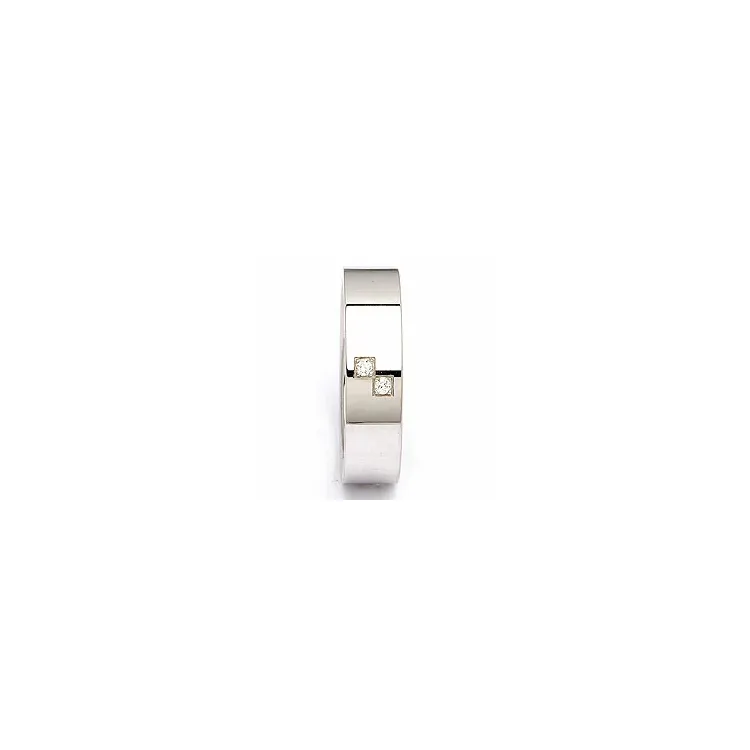 Giftering i sølv 0,030 ct