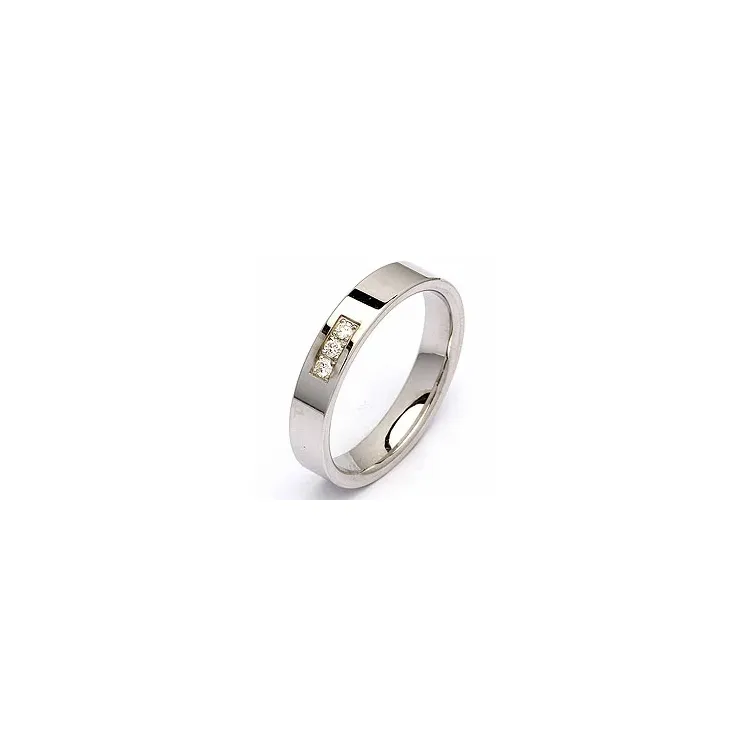 Giftering i sølv 0,060 ct