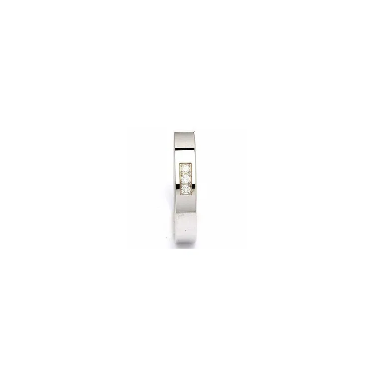 Giftering i sølv 0,060 ct