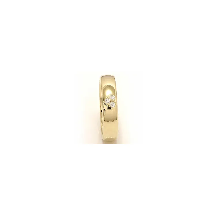 Giftering i 9 karat gull 0,075 ct