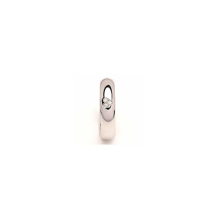 Giftering i sølv 0,03 ct