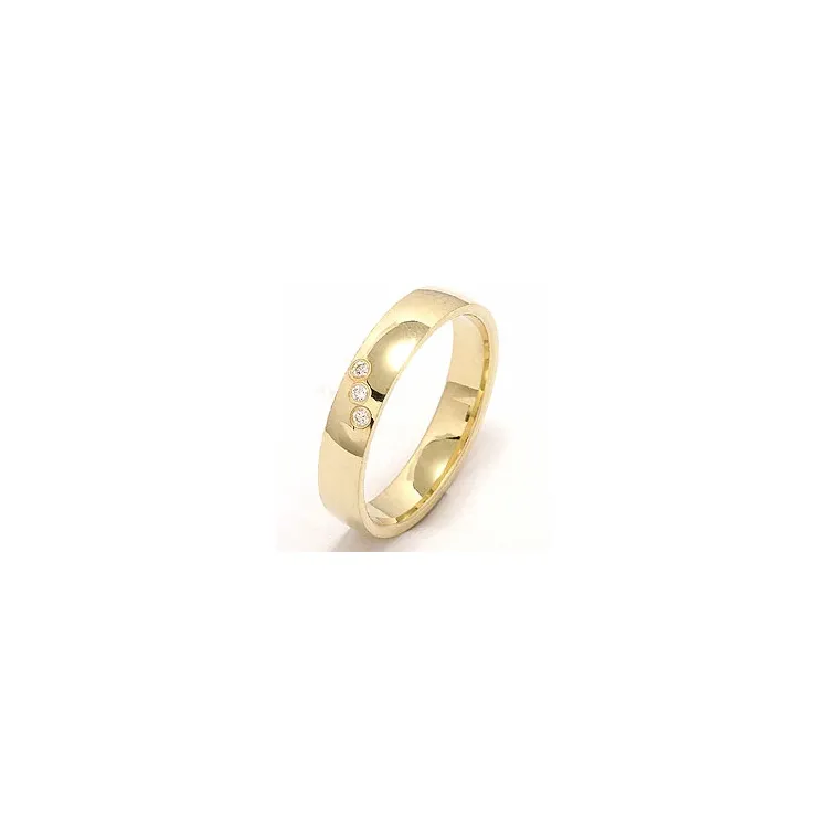 Giftering i 14 karat gull 0,03 ct