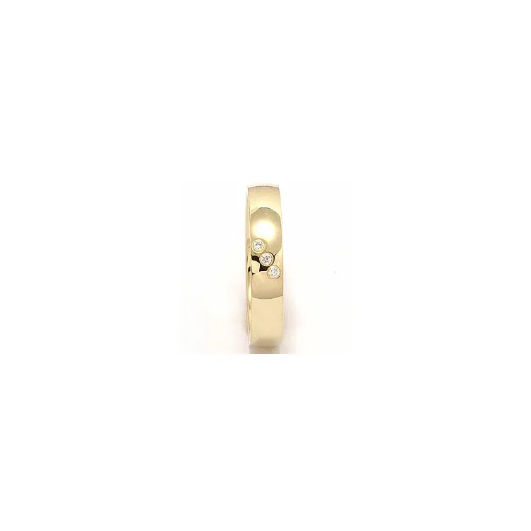 Giftering i 14 karat gull 0,03 ct