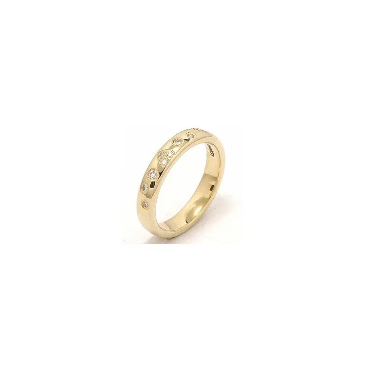 Hjerte giftering i 14 karat gull 0,13 ct