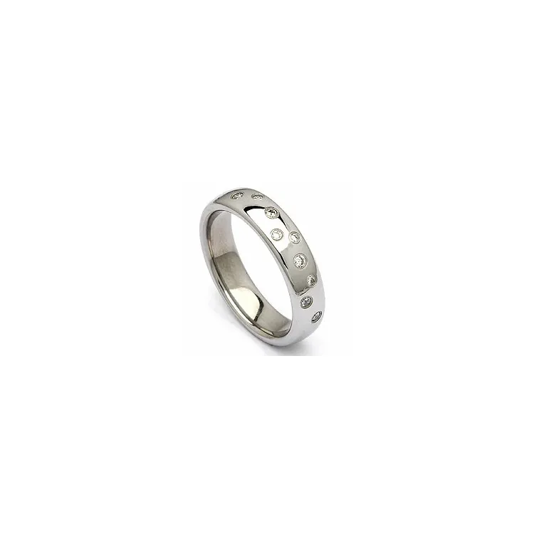 Giftering i stål 0,126 ct