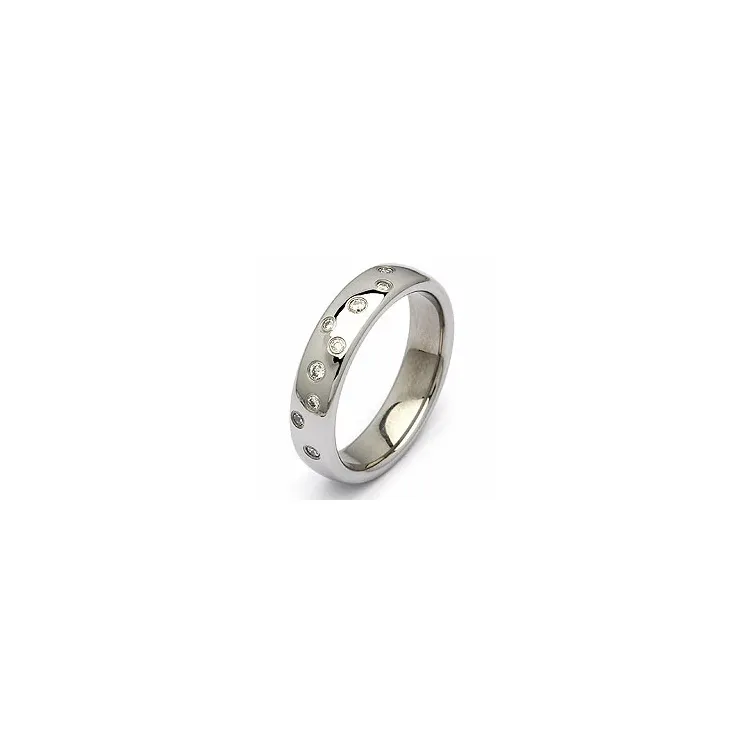 Giftering i stål 0,126 ct