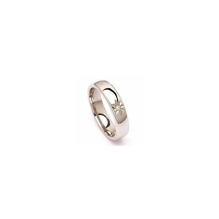 Giftering i sølv 0,020 ct