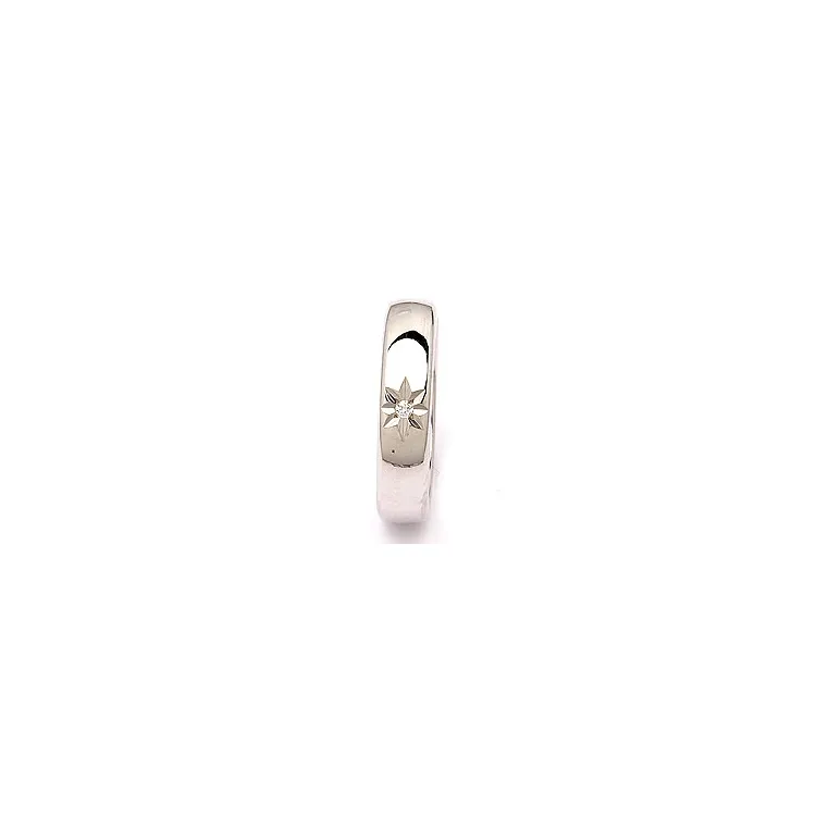 Giftering i sølv 0,020 ct