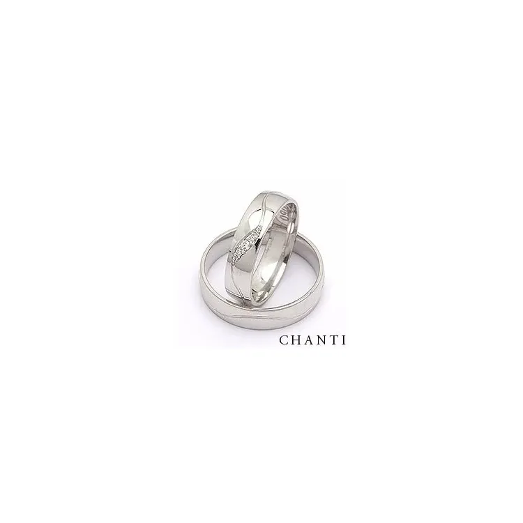 Gifteringer i sølv 0,036 ct