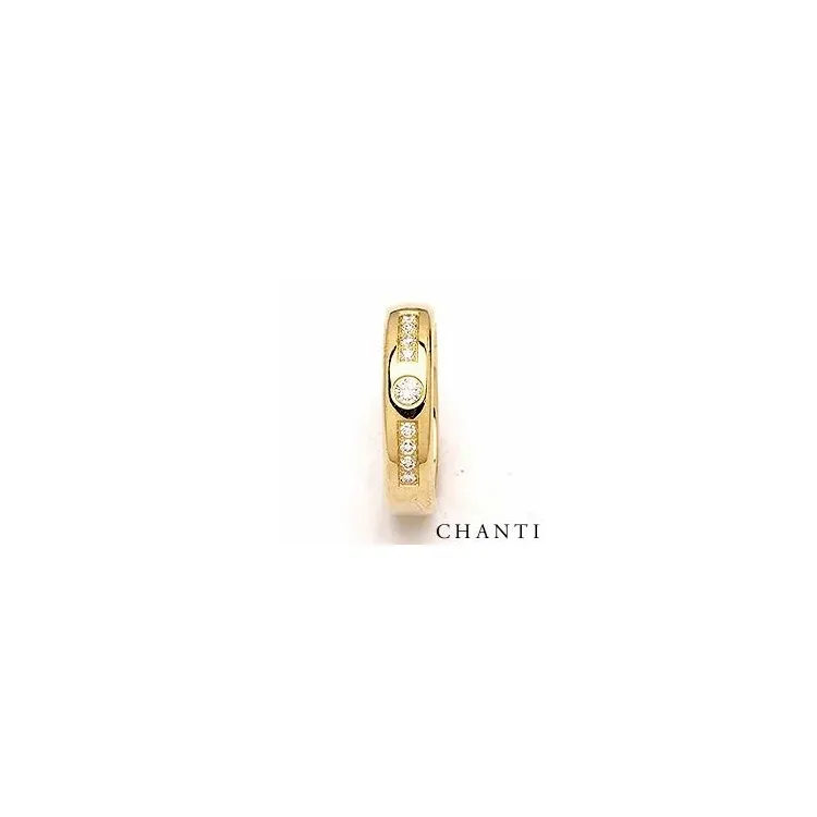briljant giftering i 9 karat gull 0,20 ct