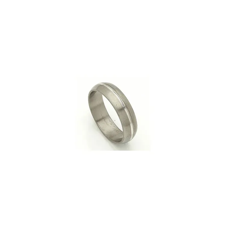 Giftering i 14 karat titanium og hvitt gull