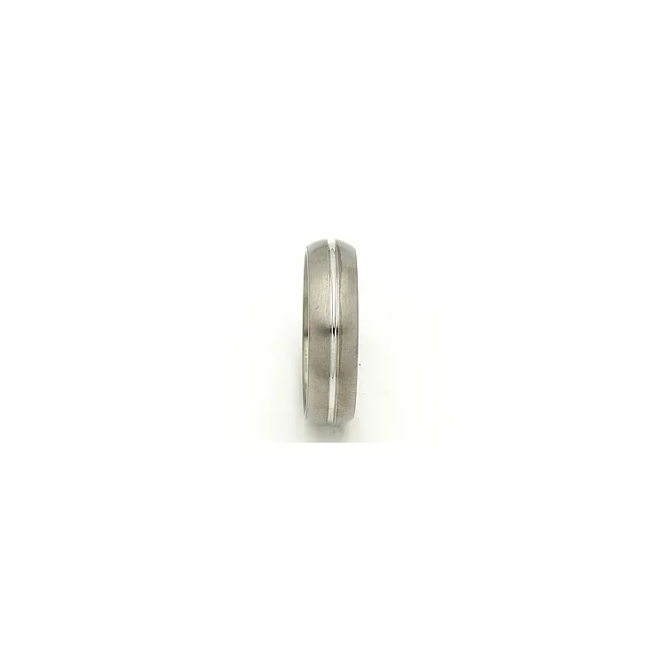 Giftering i 14 karat titanium og hvitt gull
