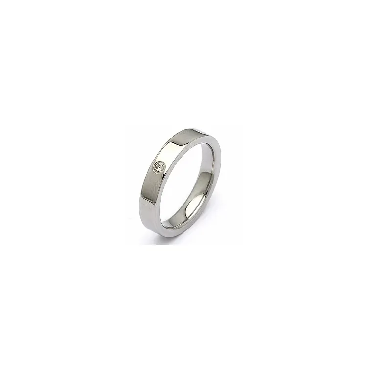 Giftering i stål 0,025 ct
