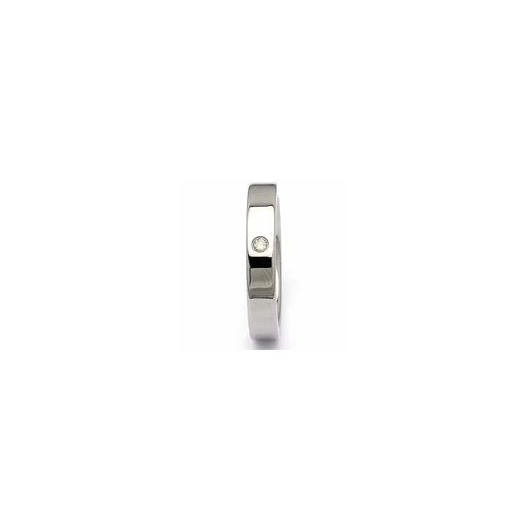 Giftering i stål 0,025 ct