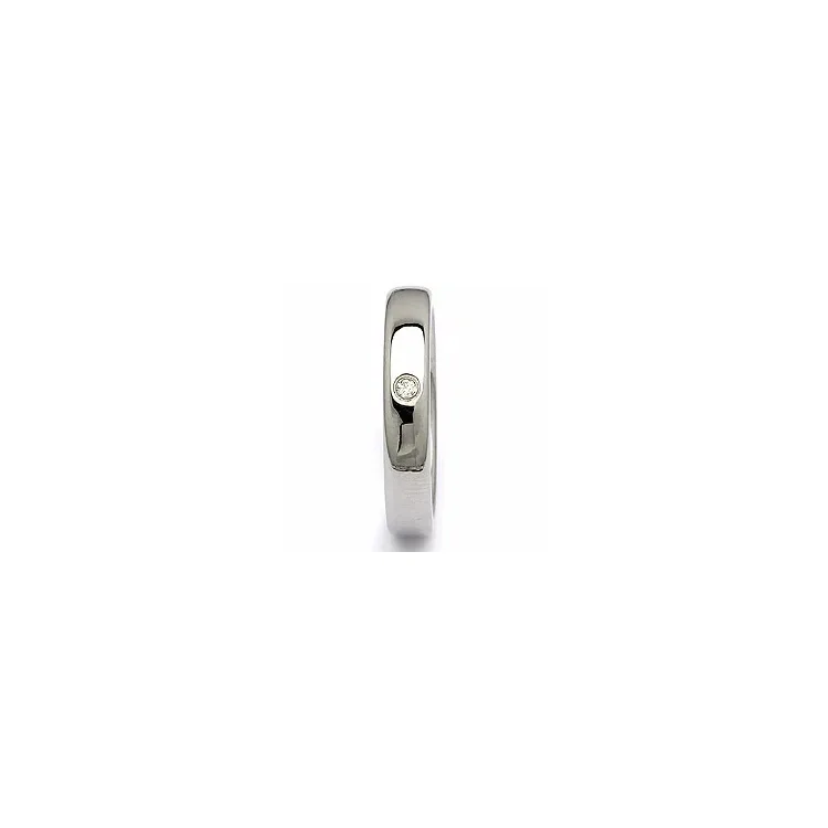 Giftering i stål 0,025 ct