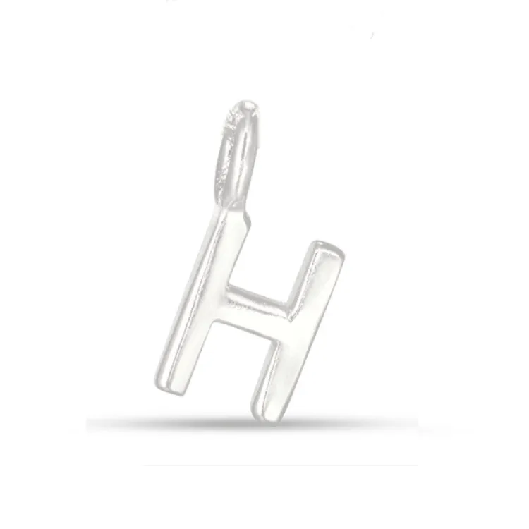 bokstav h anheng i sølv - My Letter