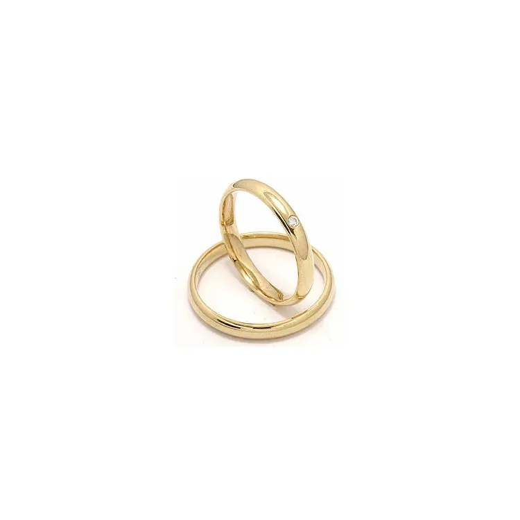 Gifteringer i 9 karat gull 0,02 ct