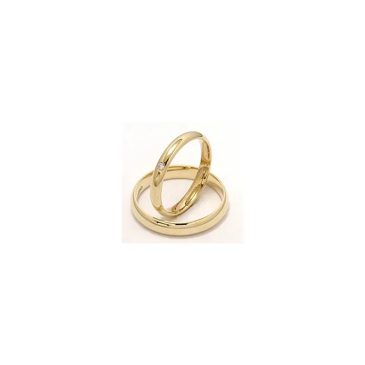 Gifteringer i 9 karat gull 0,02 ct
