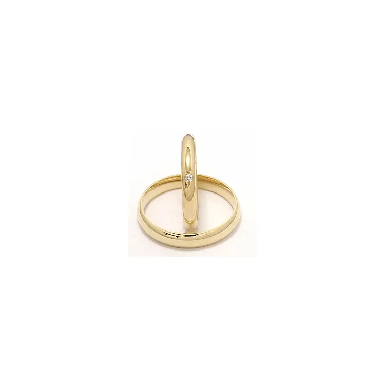 Gifteringer i 9 karat gull 0,02 ct