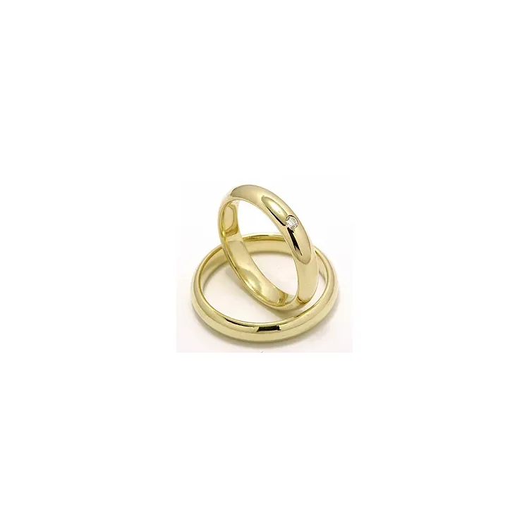 Gifteringer i 9 karat gull 0,05 ct