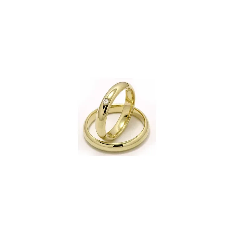 Gifteringer i 9 karat gull 0,05 ct