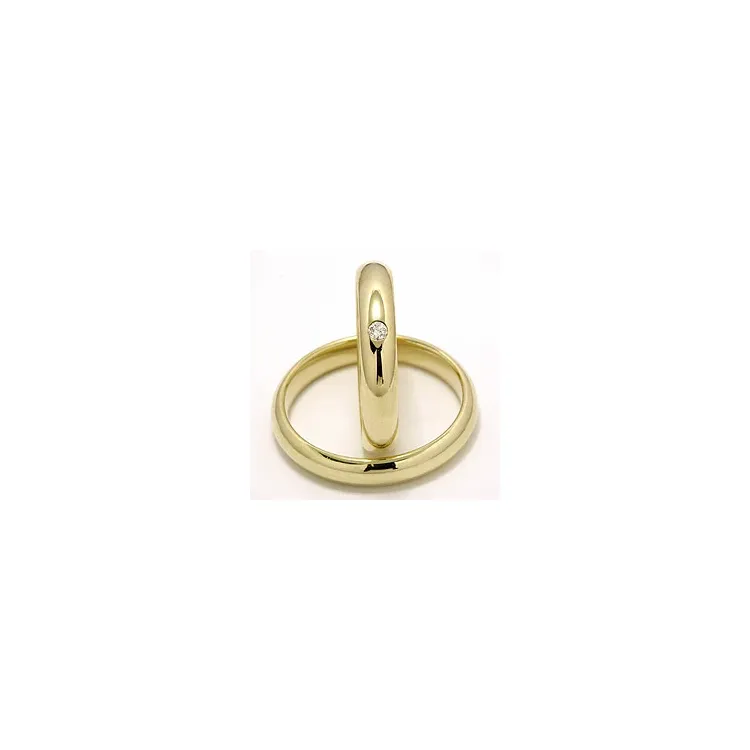 Gifteringer i 9 karat gull 0,05 ct