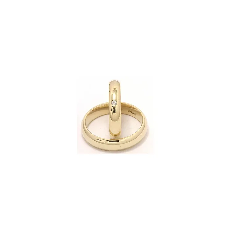 Gifteringer i 9 karat gull 0,02 ct
