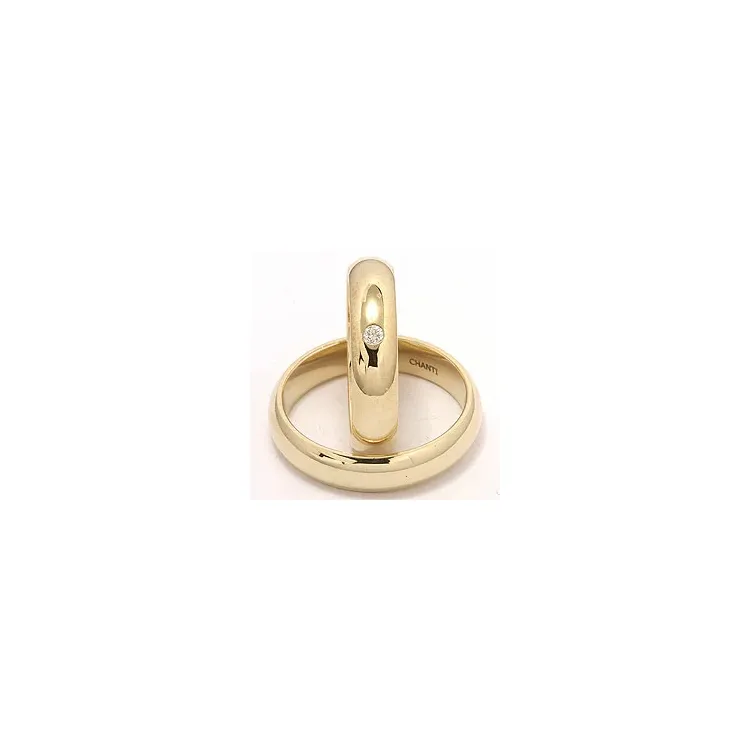 Gifteringer i 9 karat gull 0,05 ct
