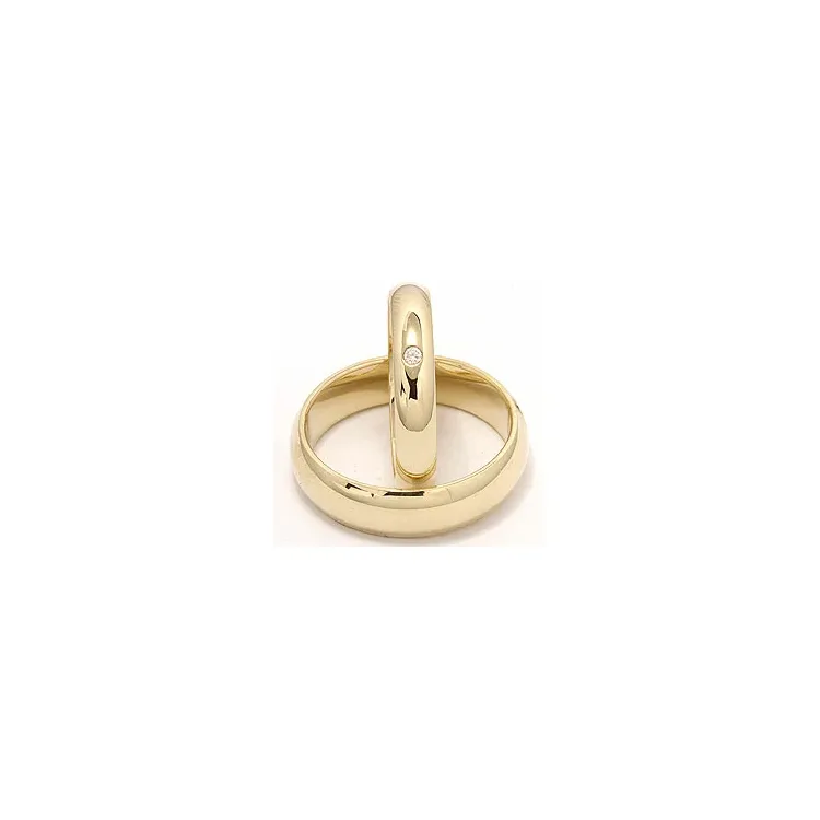 Gifteringer i 9 karat gull 0,02 ct