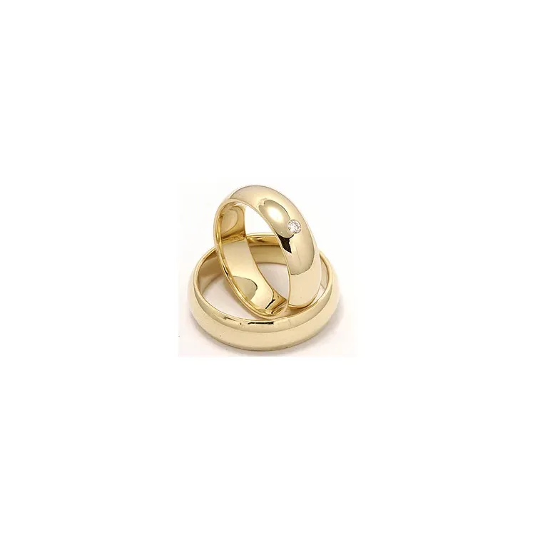 Gifteringer i 9 karat gull 0,05 ct