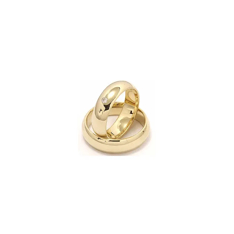 Gifteringer i 9 karat gull 0,05 ct
