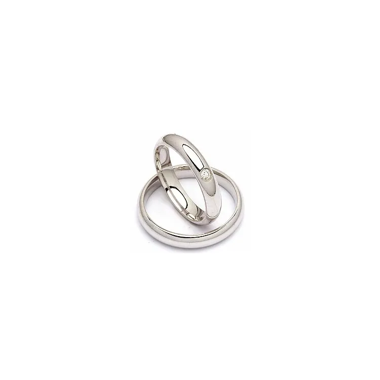 Gifteringer i sølv 0,05 ct