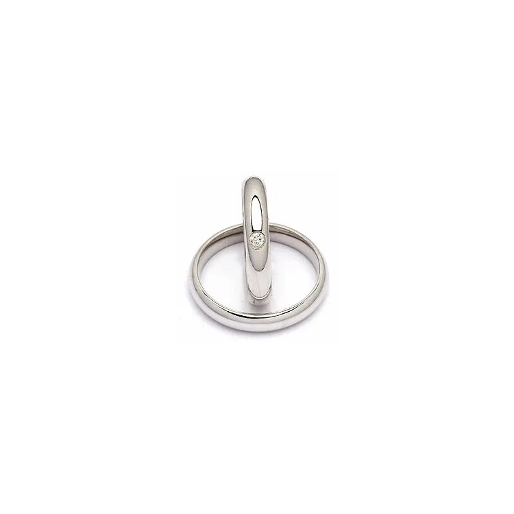 Gifteringer i sølv 0,05 ct