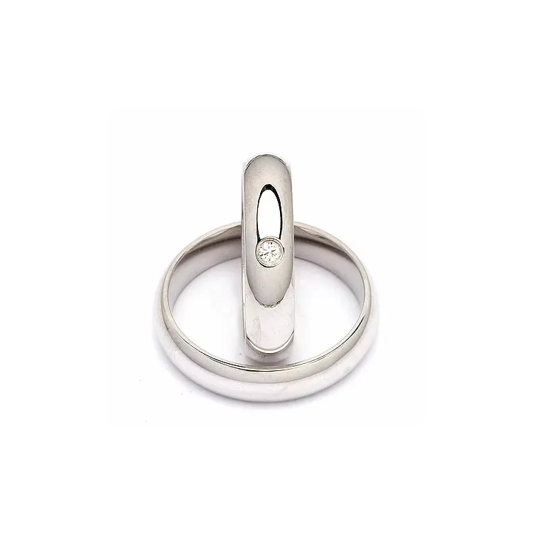 Gifteringer i sølv 0,05 ct