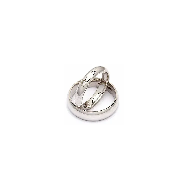 Gifteringer i sølv 0,05 ct