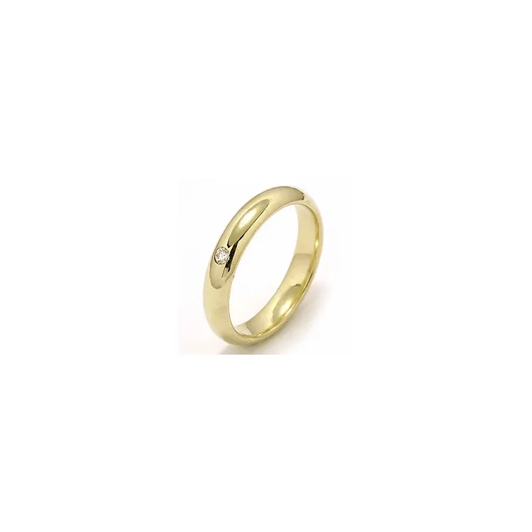 Giftering i 9 karat gull 0,02 ct