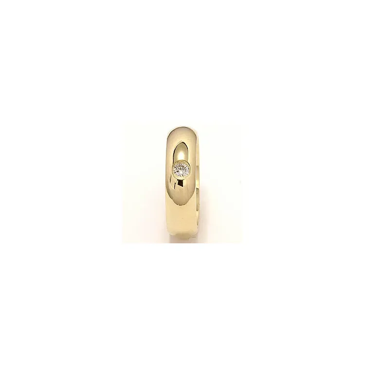 Giftering i 9 karat gull 0,10 ct