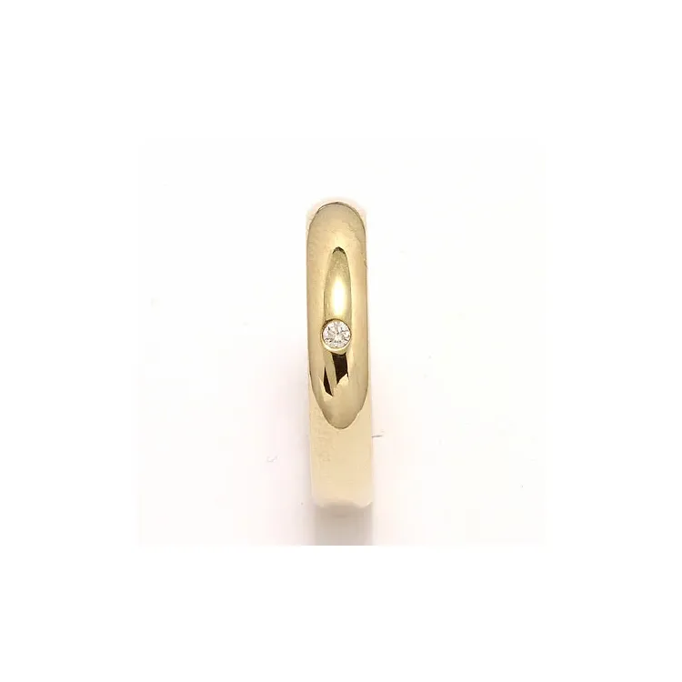 Giftering i 9 karat gull 0,025 ct