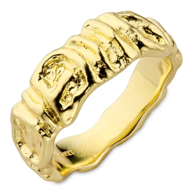 ring i forgylt messing - Eliné