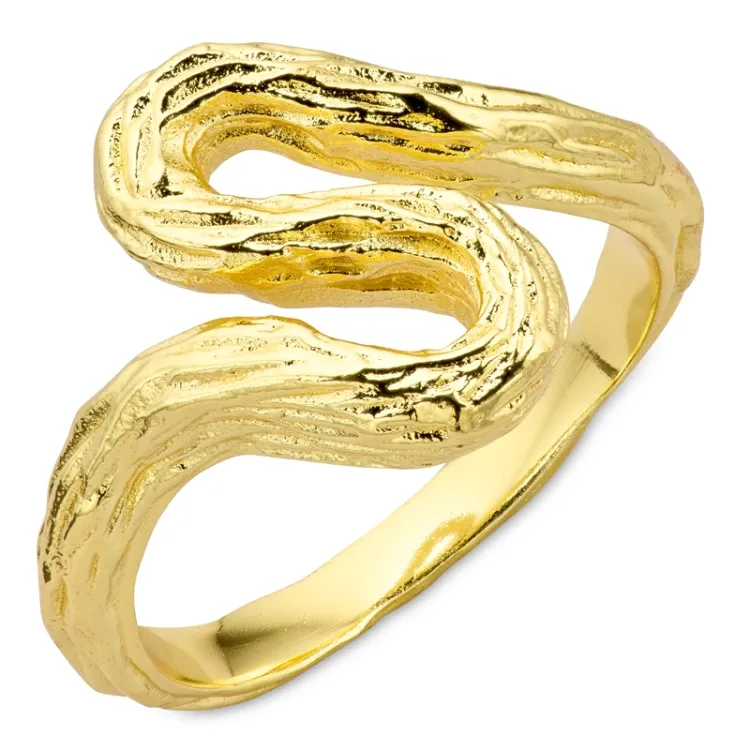 ring i forgylt messing - Eliné