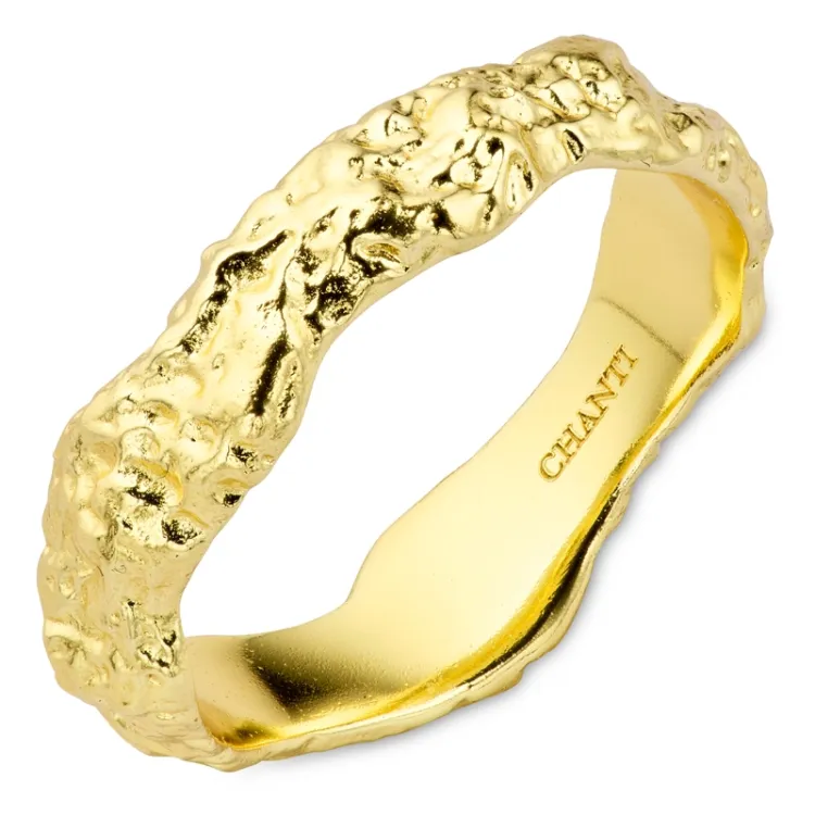 ring i forgylt messing - Eliné