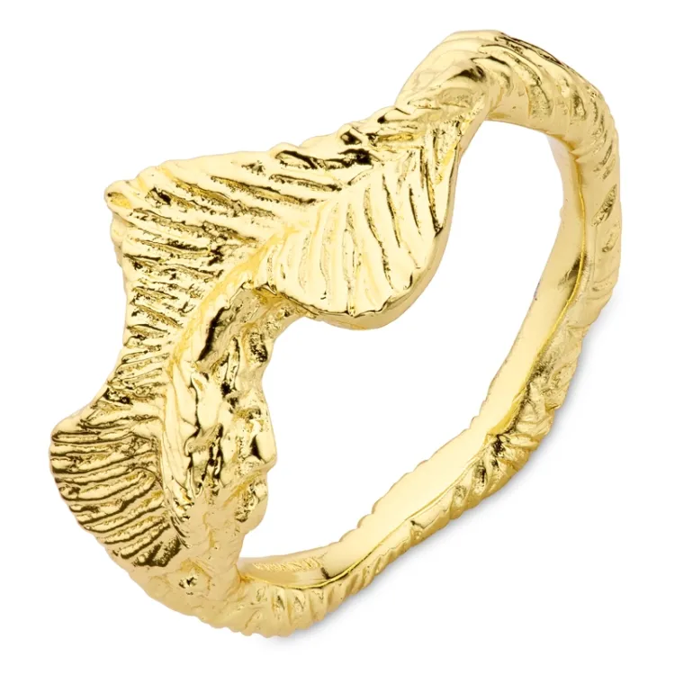ring i forgylt messing - Eliné
