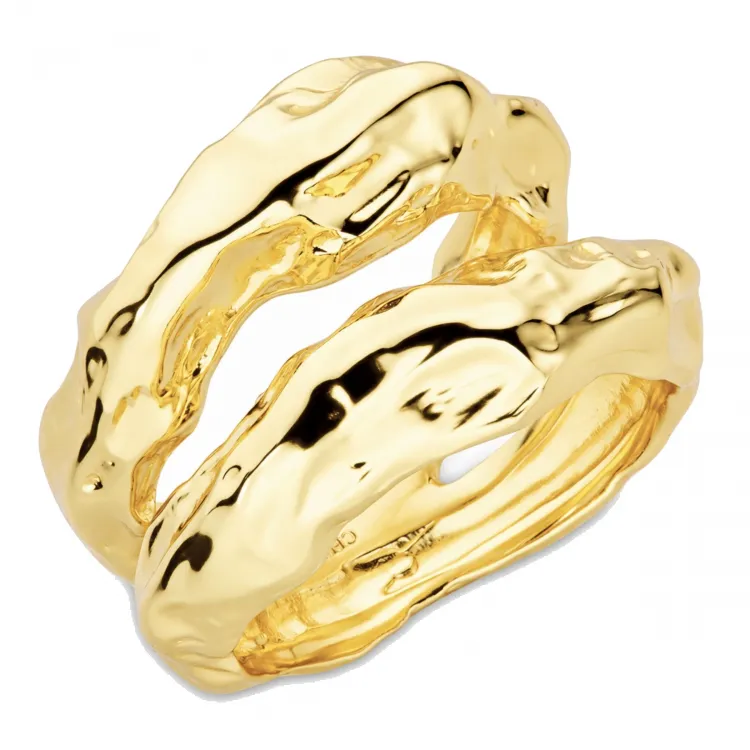 ring i forgylt messing - Eliné