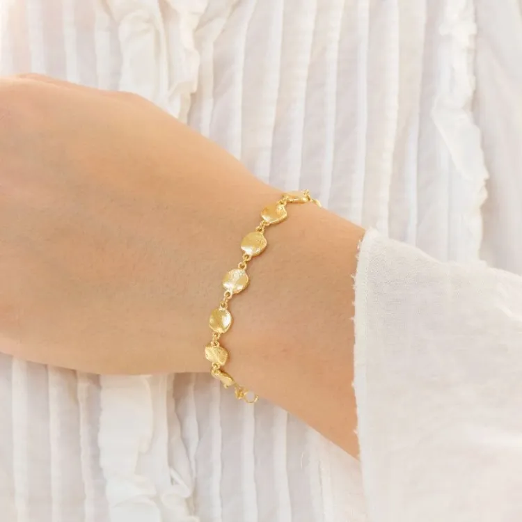 armbånd i forgylt messing - Eliné