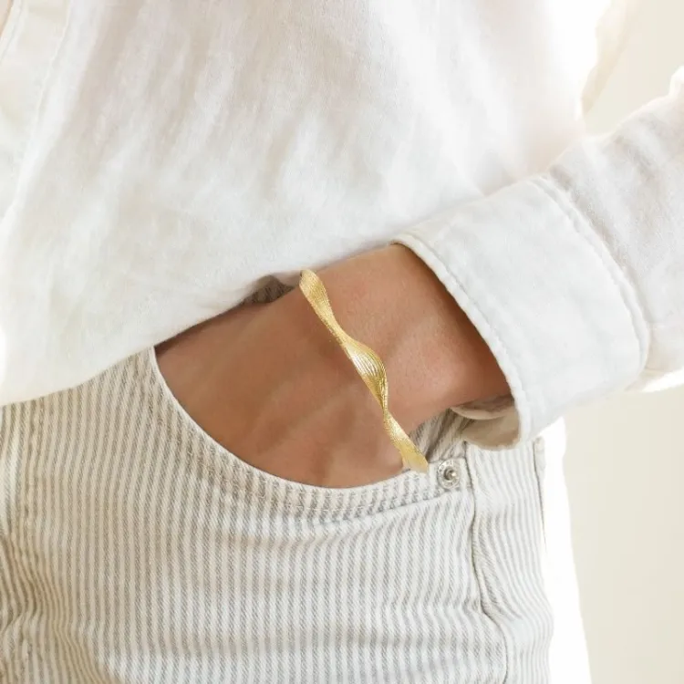 armbånd i forgylt messing - Eliné
