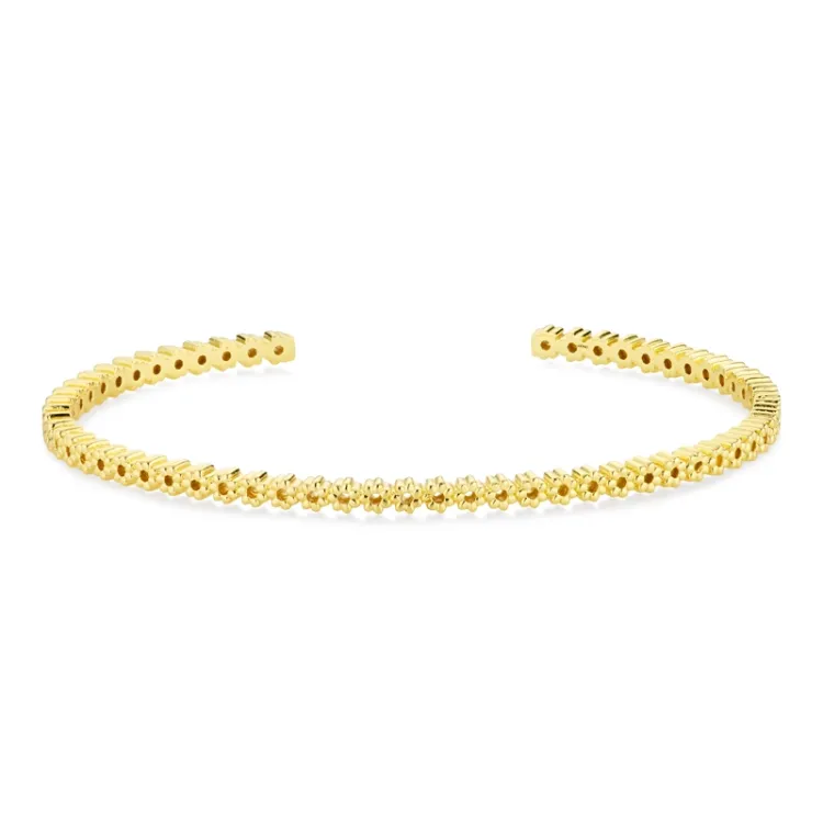 blomst armbånd i forgylt messing - Eliné