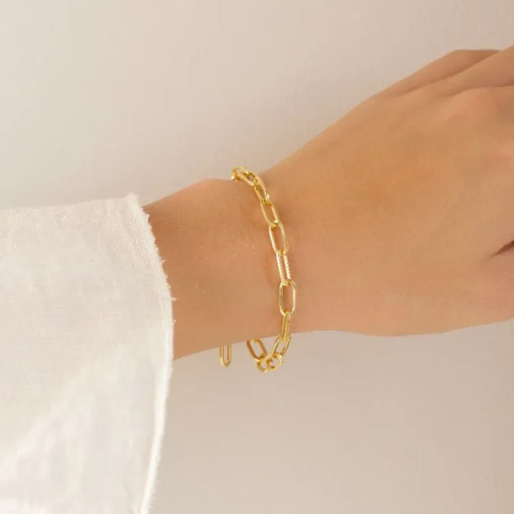 armbånd i forgylt messing - Eliné