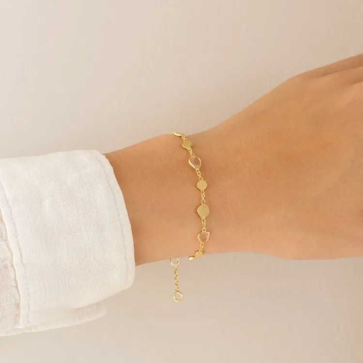 armbånd i forgylt messing - Eliné