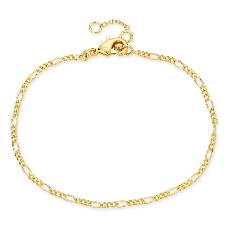 armbånd i forgylt messing  x 2,1 mm  - Eliné