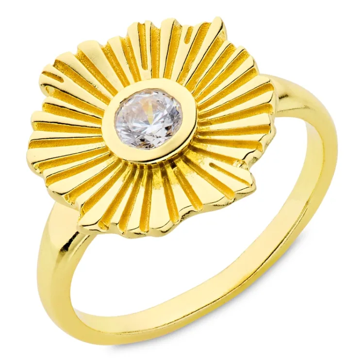 ring i forgylt messing - Eliné